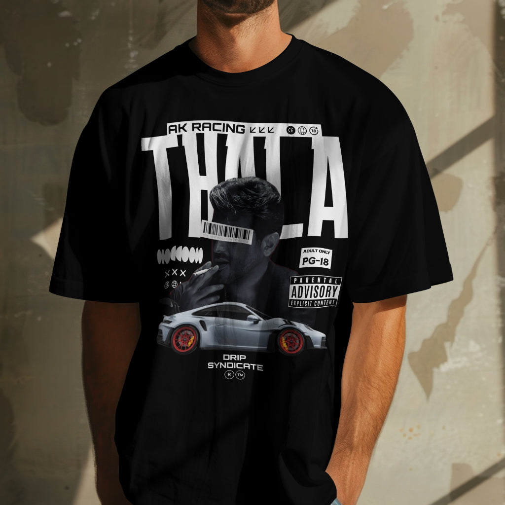 Thala Ajith AK Racing Oversized T-Shirt