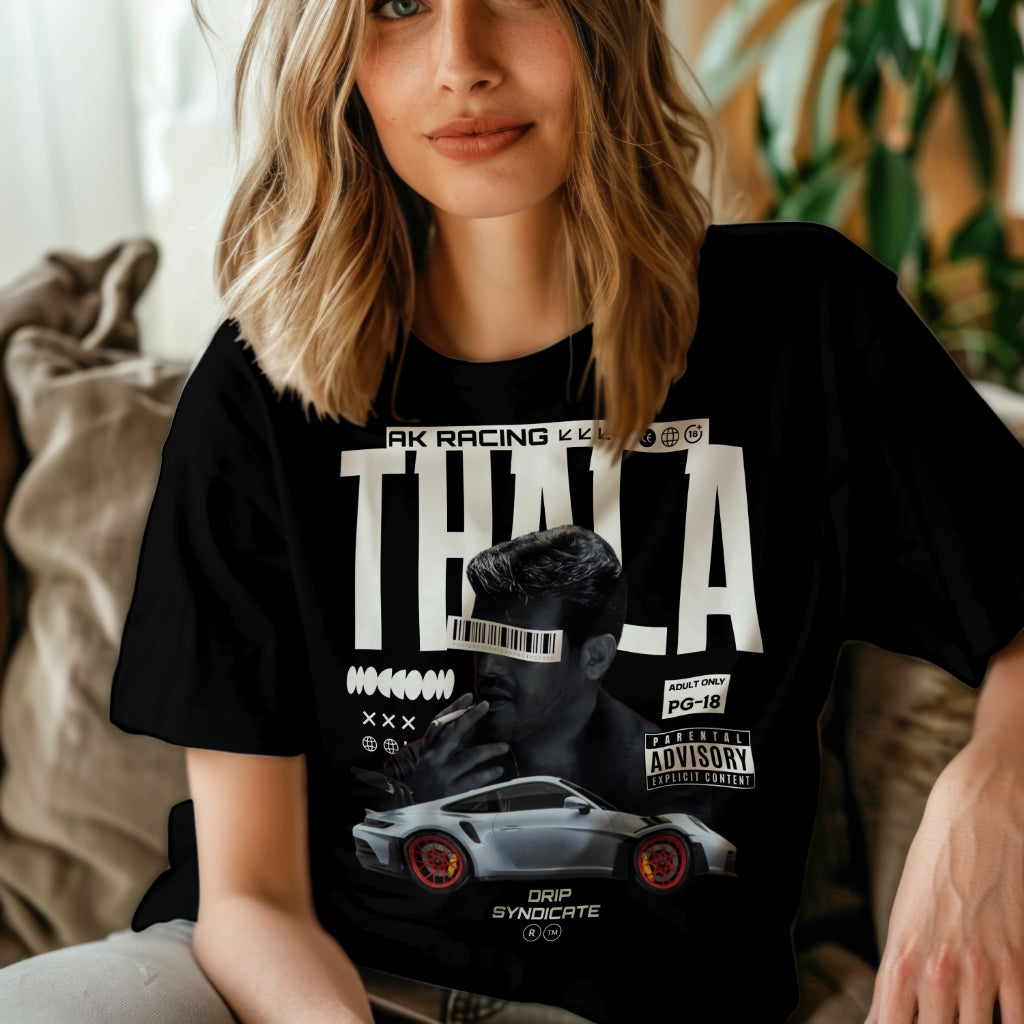 Thala Ajith AK Racing Oversized T-Shirt