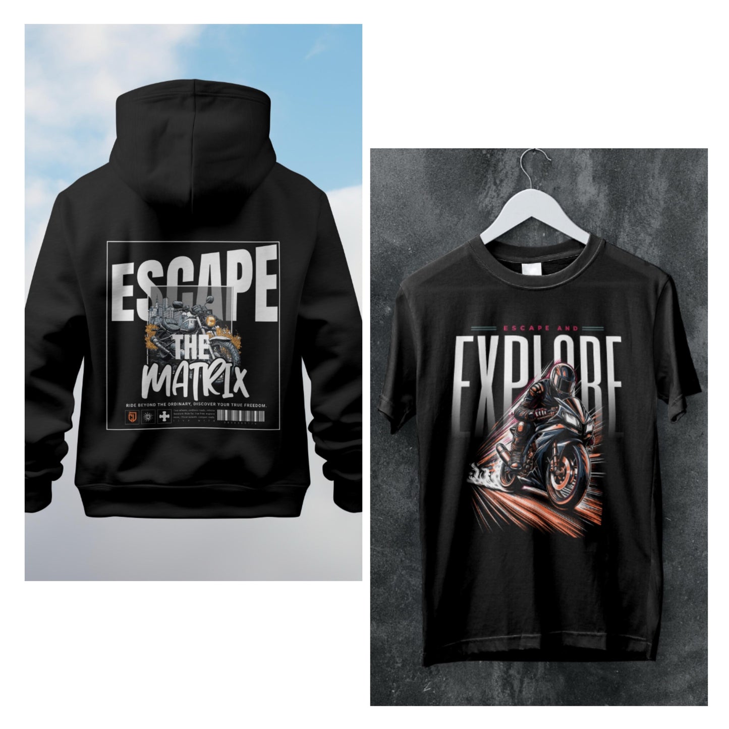 Escape the Matrix Combo Hoodie & T-Shirt