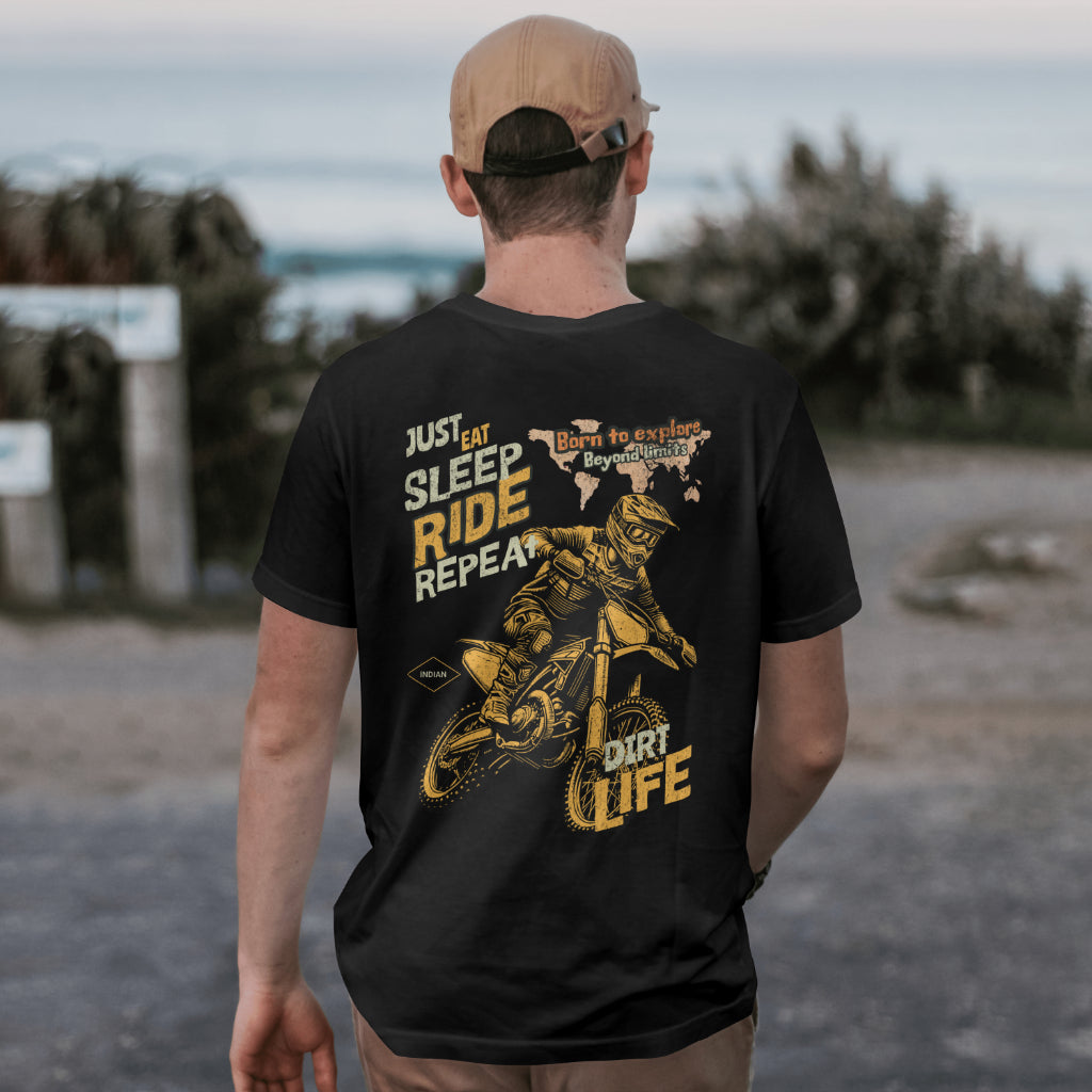 Eat Sleep Ride Repeat Oversized T-Shirt