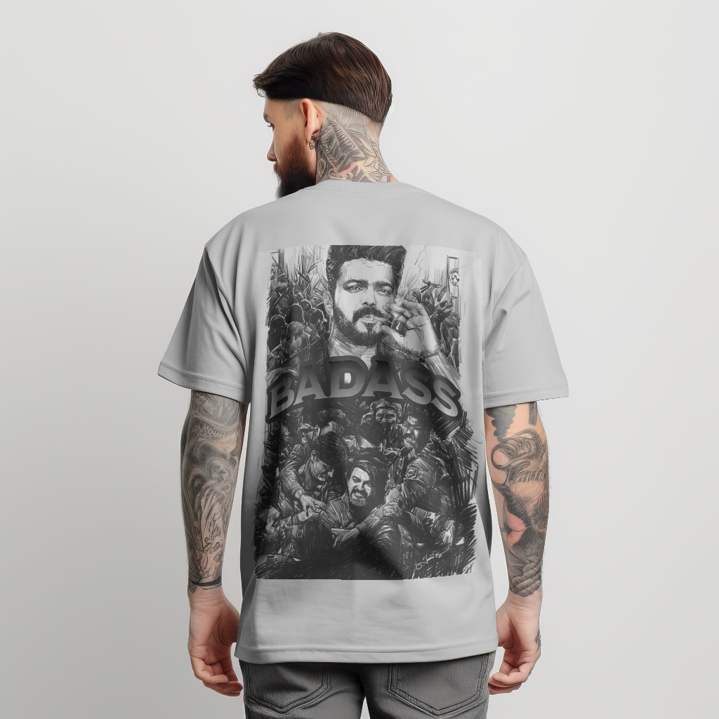 Badass Half Sleeve Oversized T-shirt