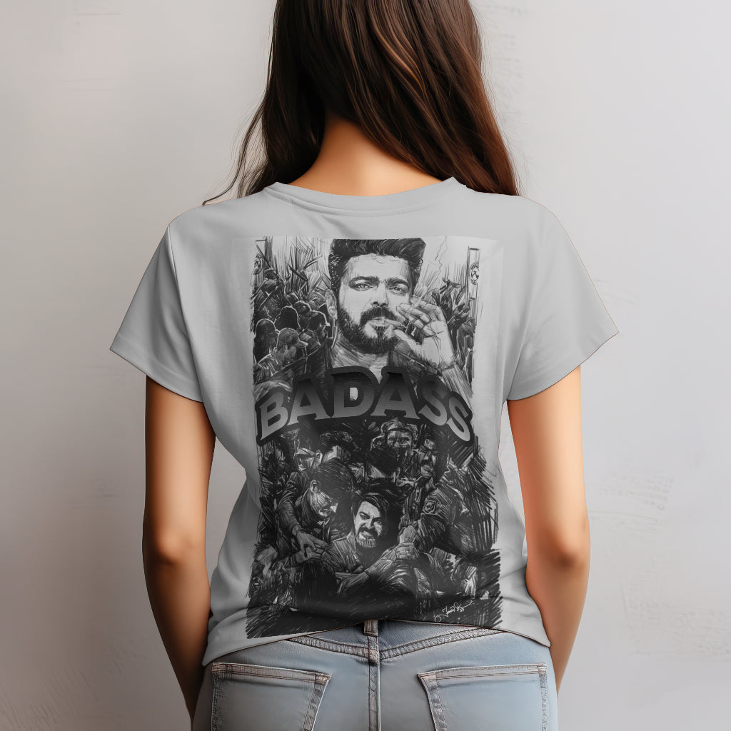 Badass Half Sleeve Oversized T-shirt