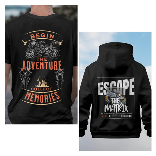 Begin the Adventure Combo Hoodies & T-Shirt
