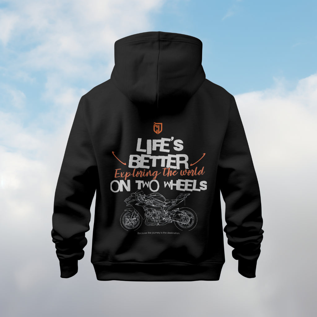Life's Better on Two Wheels Combo Hoodie & T-Shirt
