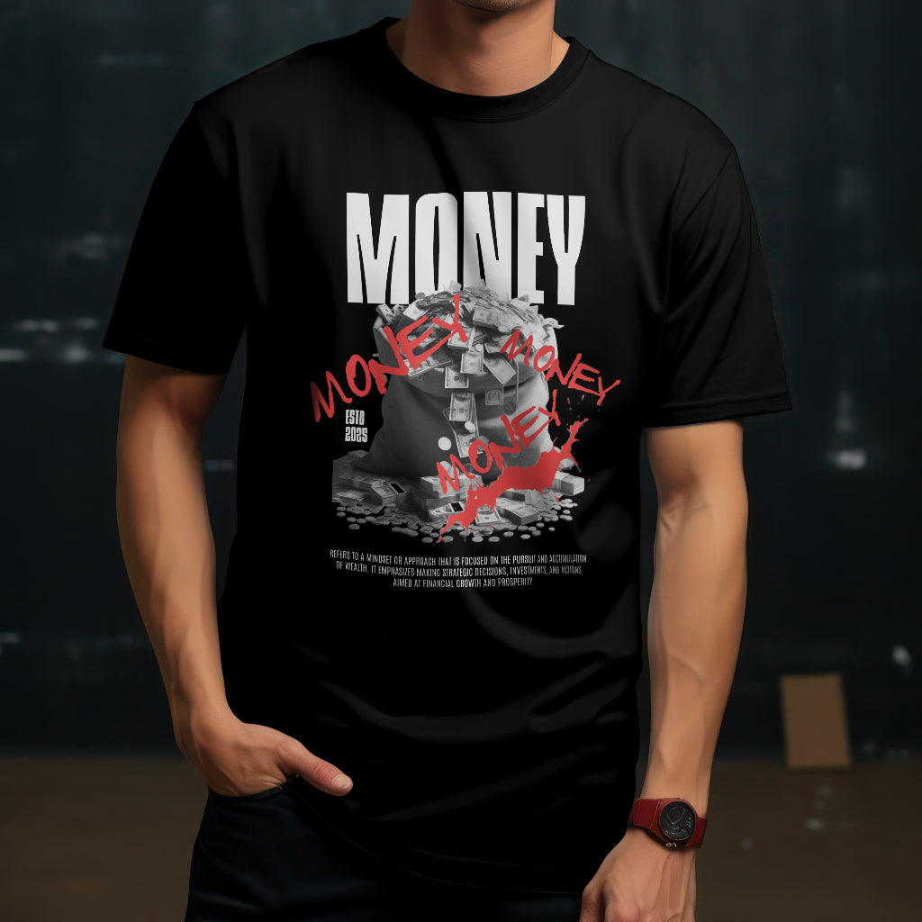 Money Oriented Drip Oversized T-Shirt